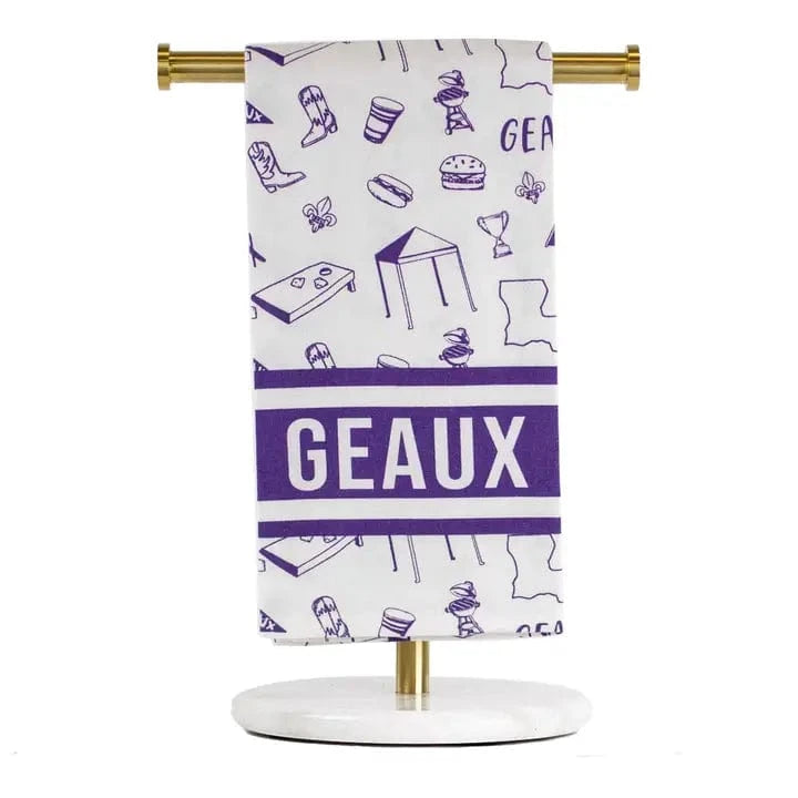 Geaux Purple Tailgate Hand Towel