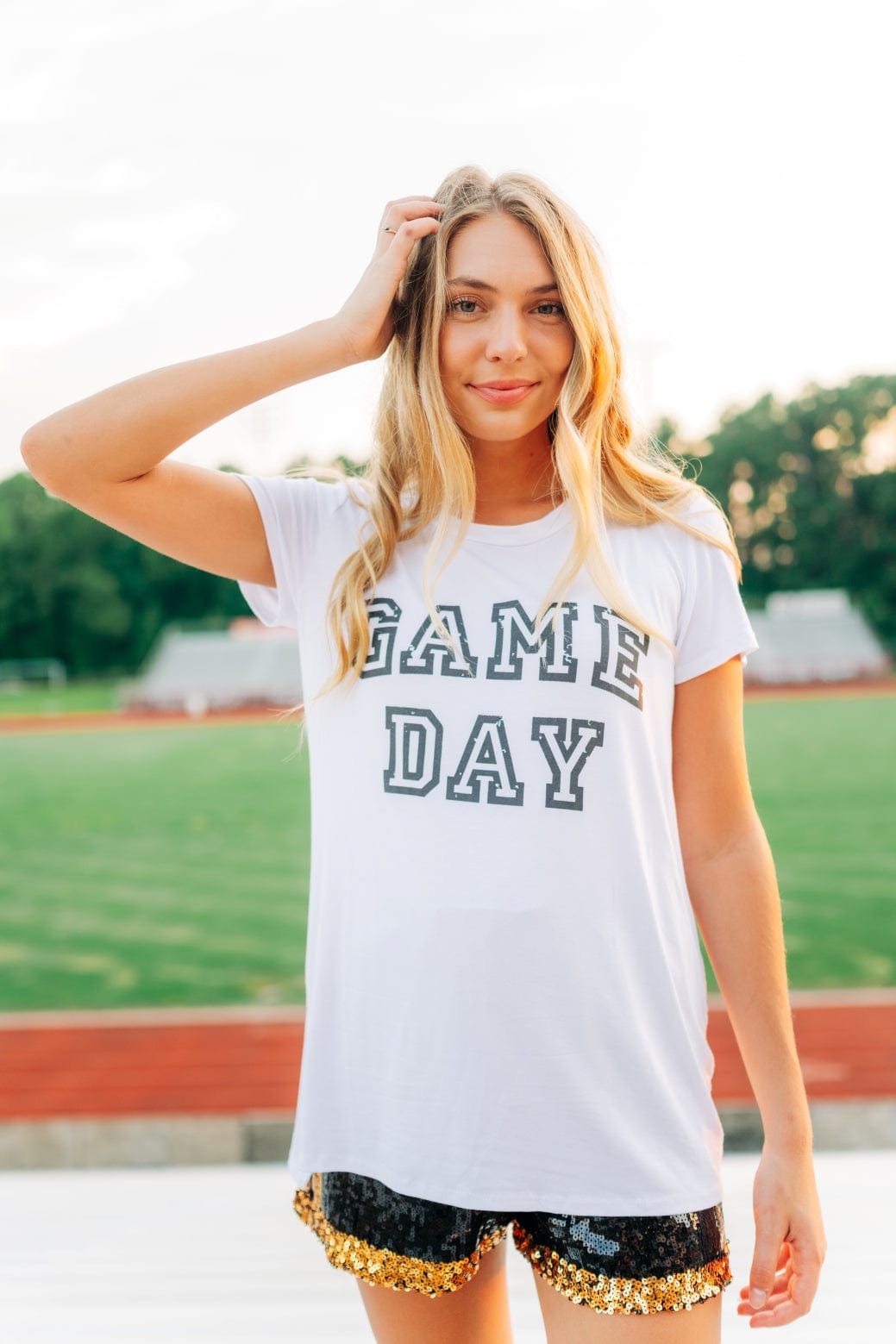 White Gameday Short Sleeve Tee