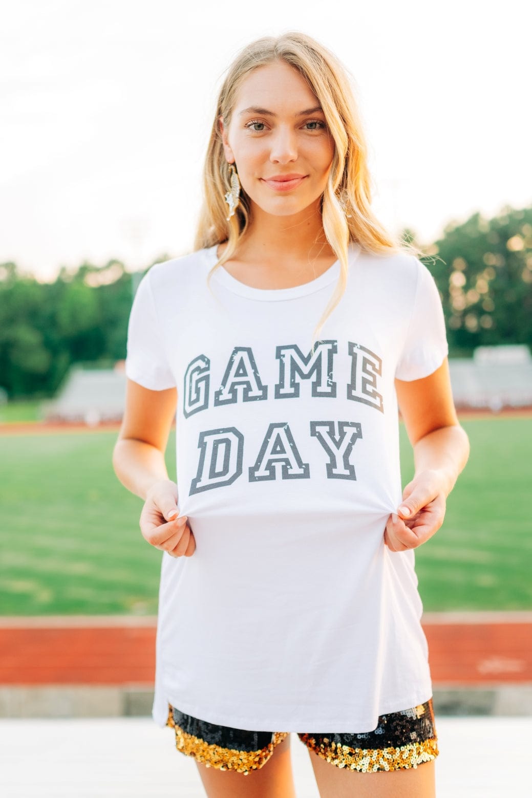 White Gameday Short Sleeve Tee - Image 3