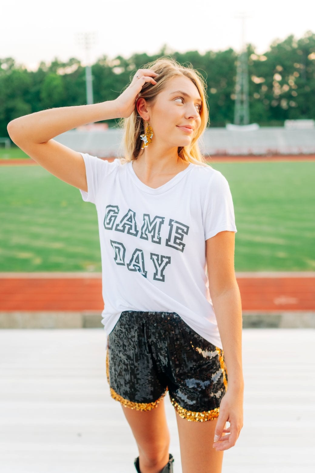White Gameday Short Sleeve Tee - Image 6
