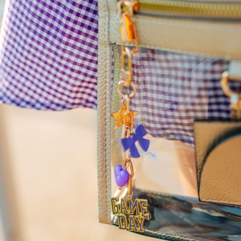 Purple & Gold Gameday Keychain