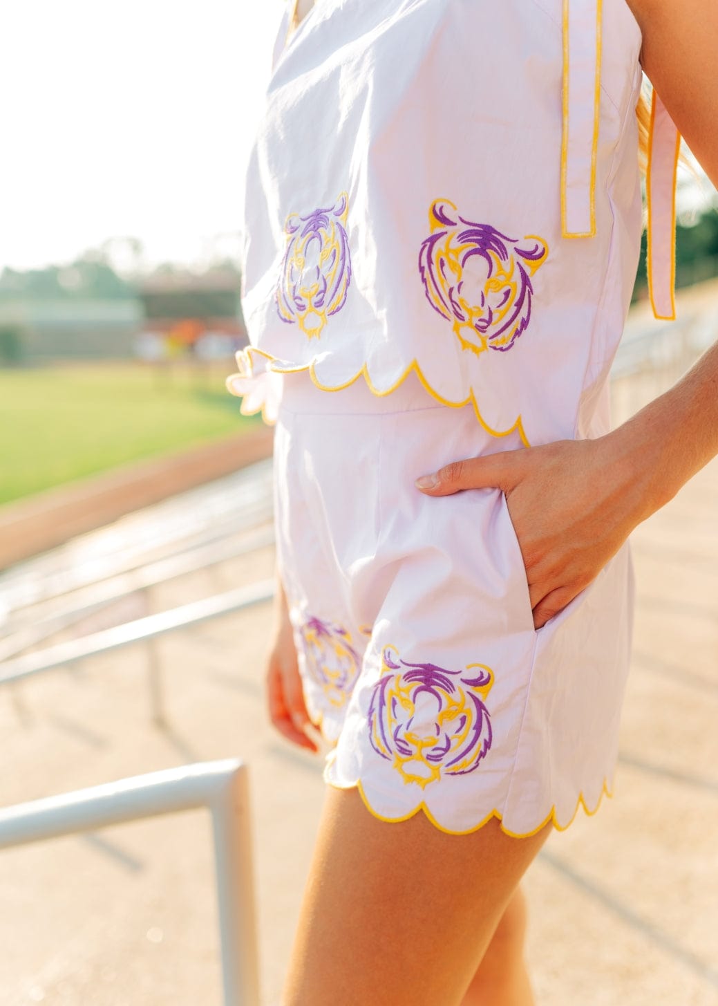 Lavender Tiger Embroidered Set - Image 5
