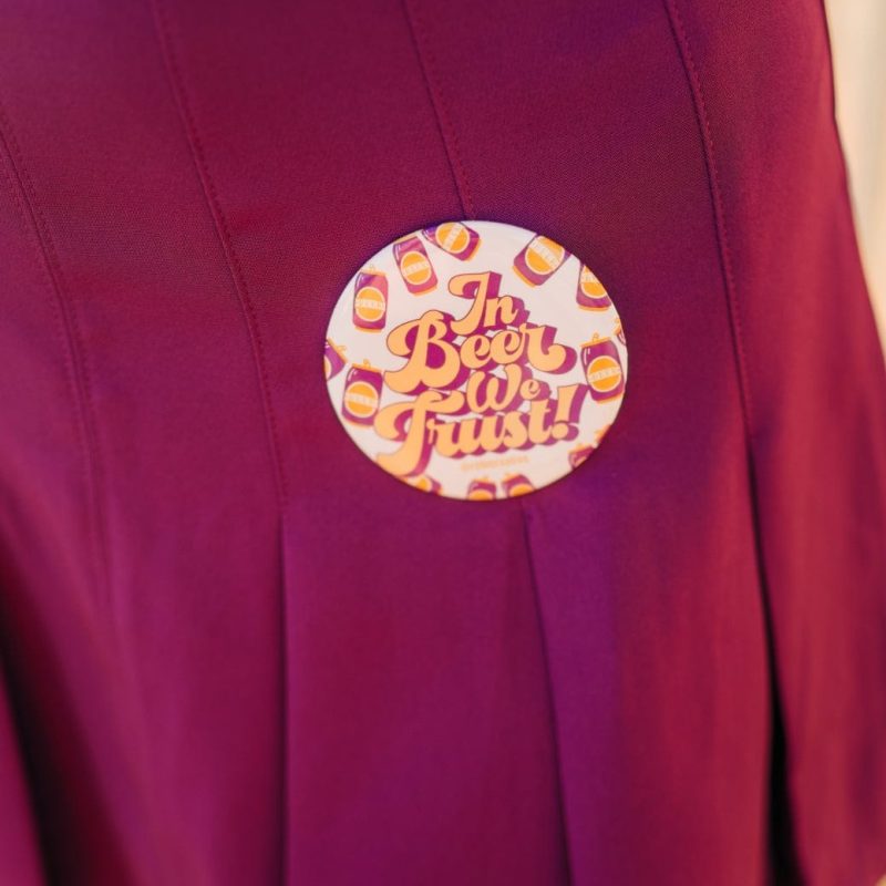In Beer We Trust Gameday Button