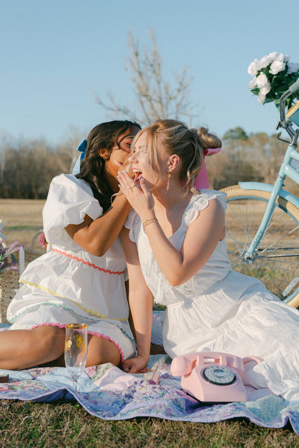 White Eyelet Lace Midi Dress - Image 5