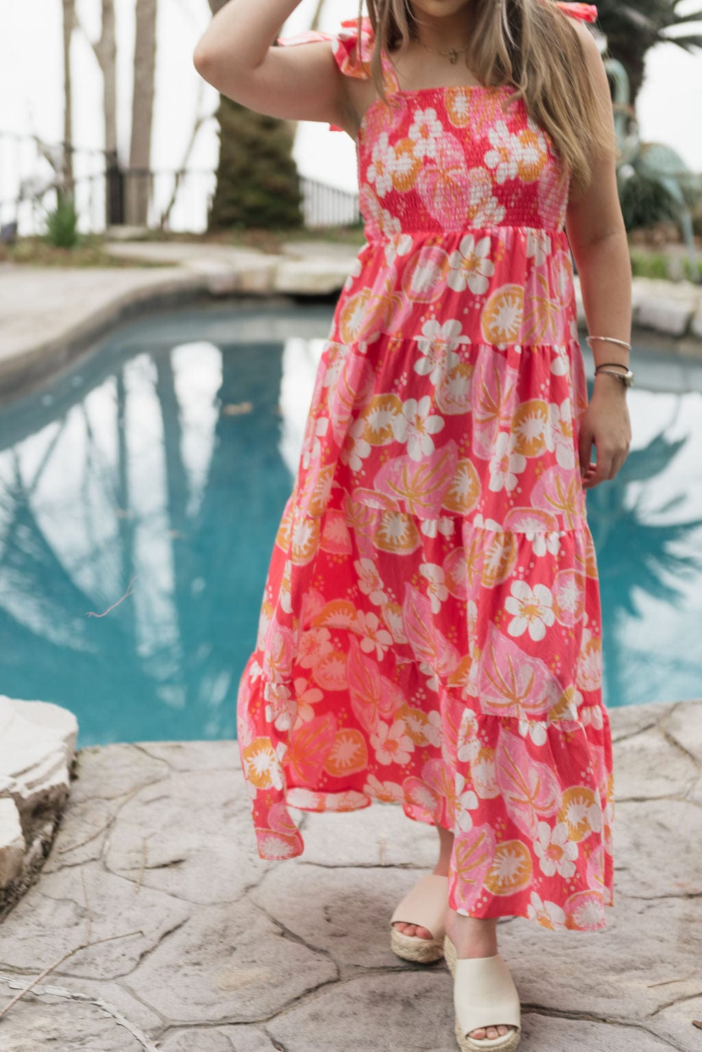 Coral Salem Kiwi Bloom Dress - Image 3