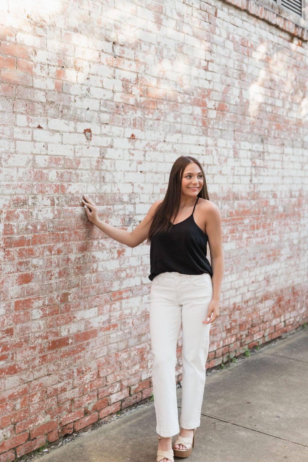 Black V-Neck Flowy Sleevless Cami - Image 3