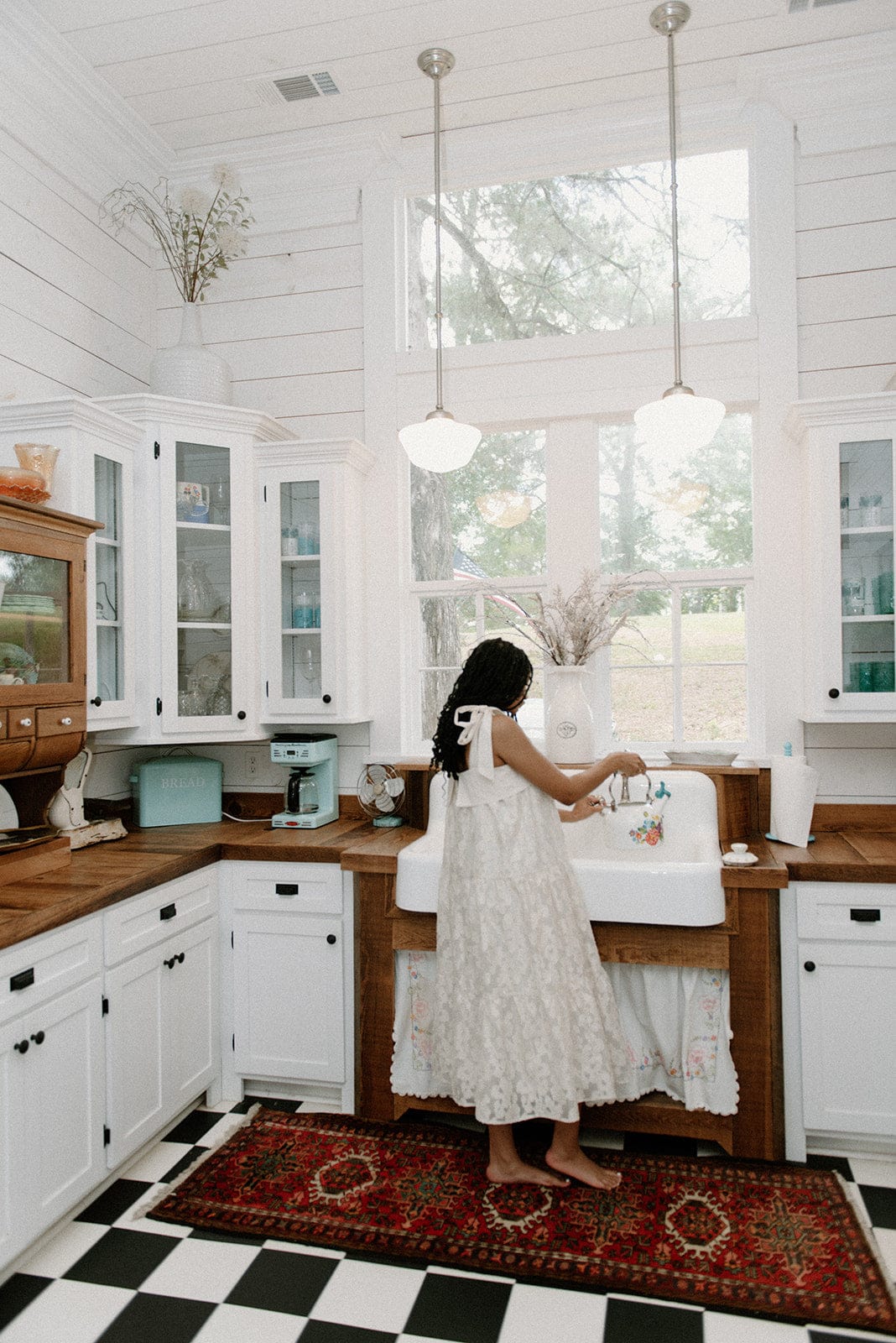 Ivory Embroidered Tie Shoulder Maxi - Image 3